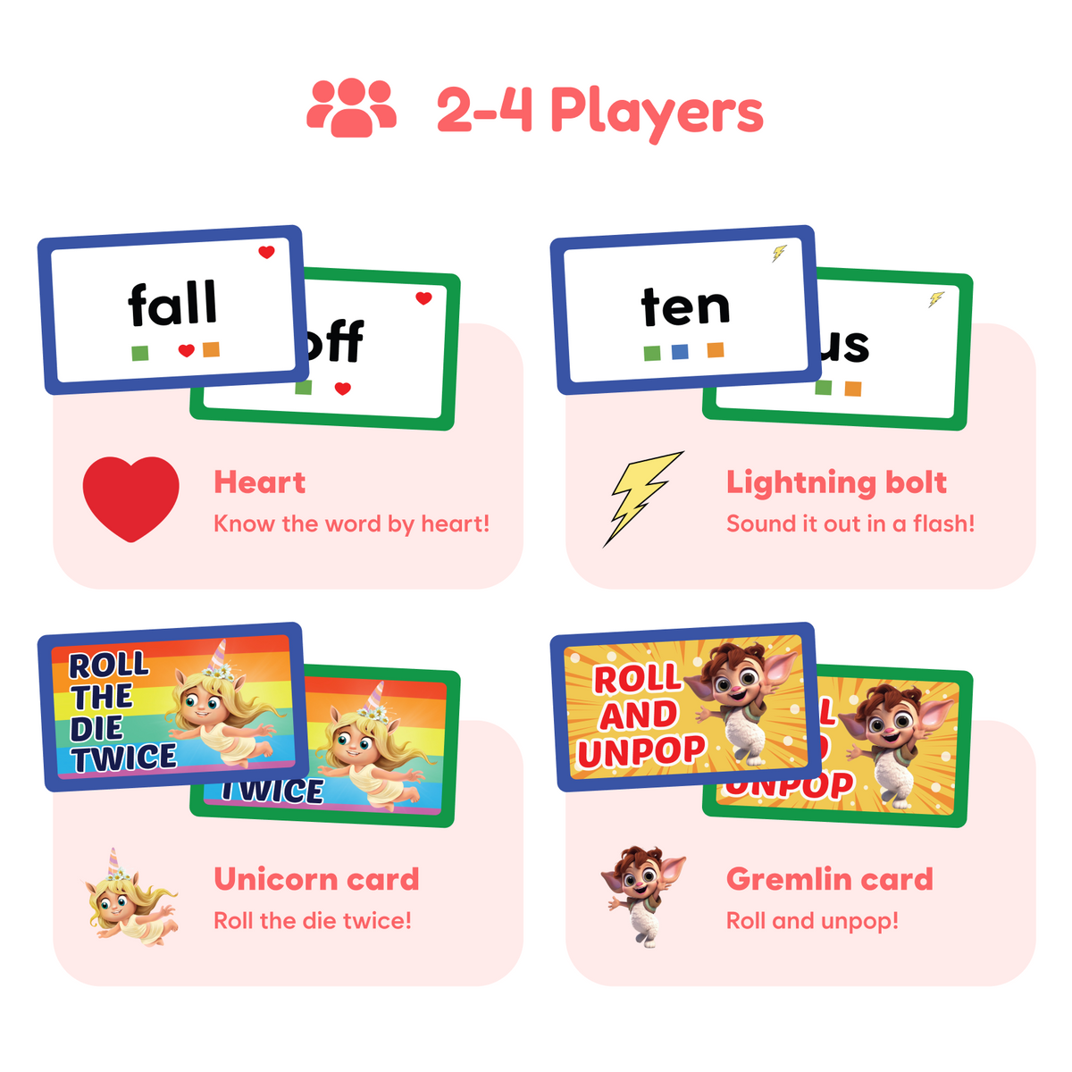 Sight Words board game by The Fidget Games for 2-4 players with colorful word cards and icons on Tampa Home & Garden Store