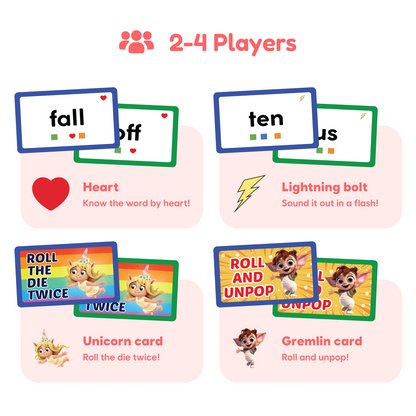 Sight Words board game by The Fidget Games for 2-4 players with colorful word cards and icons on Tampa Home & Garden Store