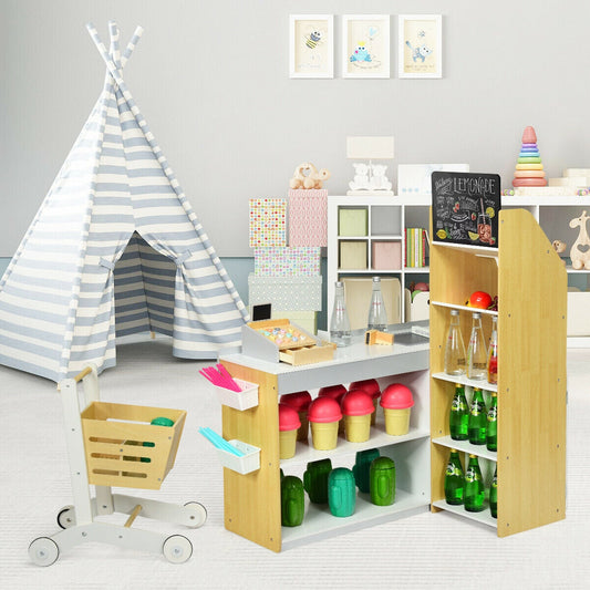 Grocery Store Playset Pretend Play Supermarket Shopping Set - Tampa Home & Garden Store