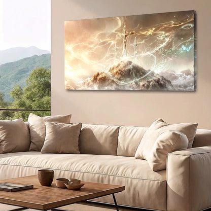 He Is Risen Faith Wall Art for Home Decor