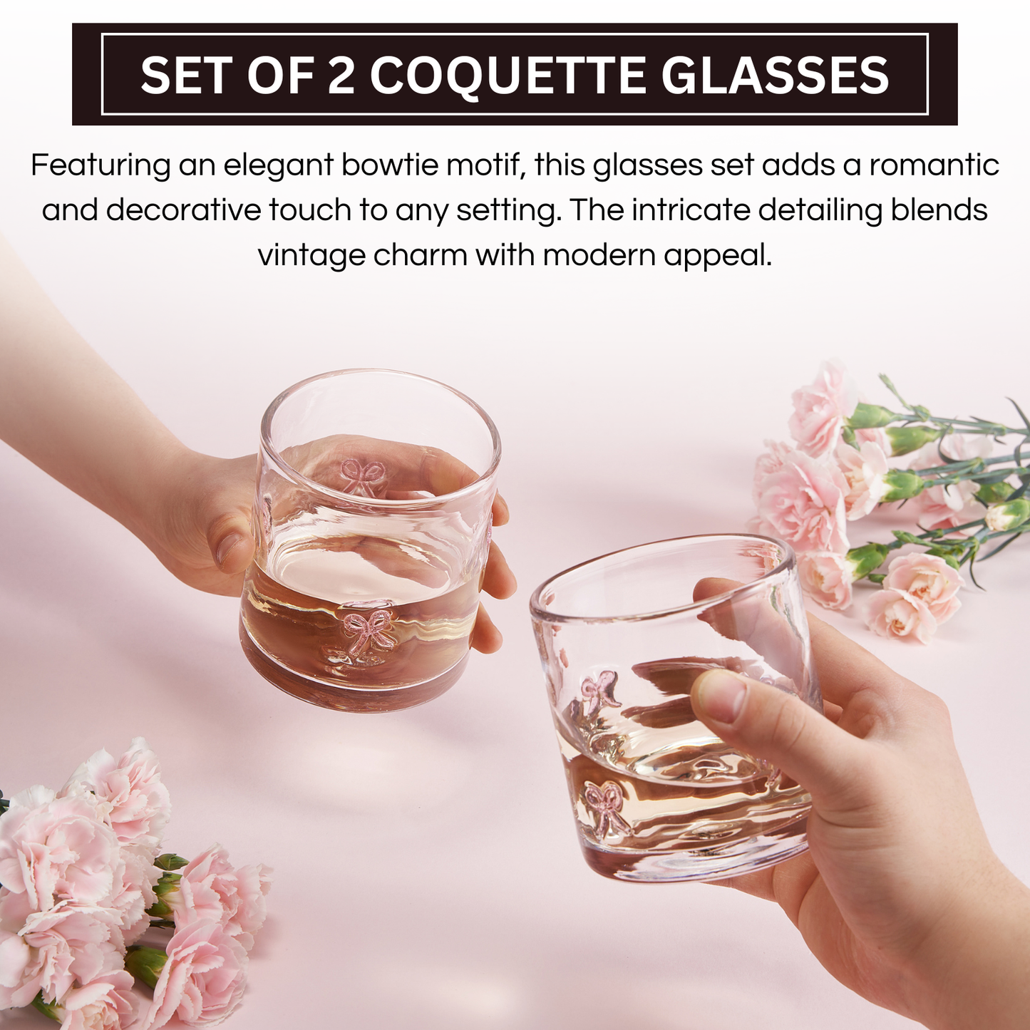 Pink Bowtie Acrylic Tumblers And Party Cups