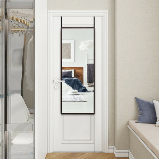Full Length Metal Door Mirror with Adjustable Hook - Tampa Home & Garden Store