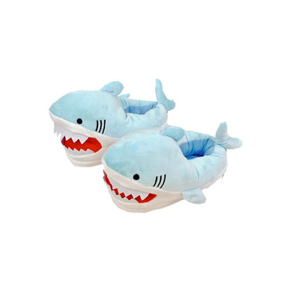 Warm Shark Womens Plush Slippers For Home Comfort