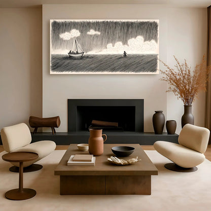 Jesus Walking On Water Faith Wall Art V canvas by Tailored Canvases crafting canvas with boat on Tampa Home & Garden Store