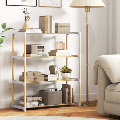 3-Tier Solid Wood Shoe Rack With Slatted Shelves