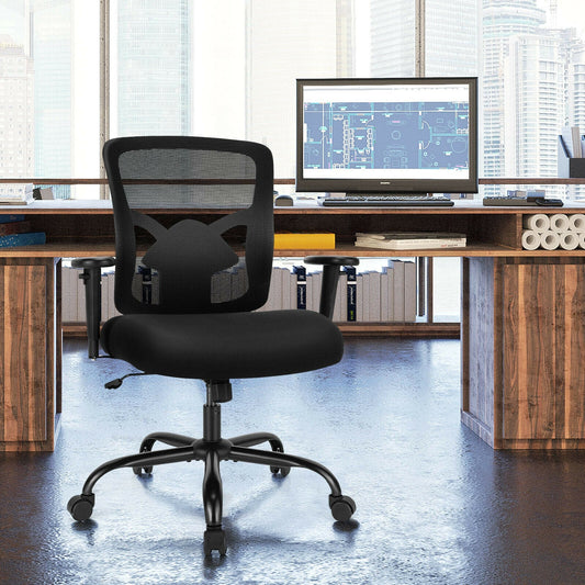 400LBS Mesh Big and Tall Office Chair Swivel Task Chair - Tampa Home & Garden Store