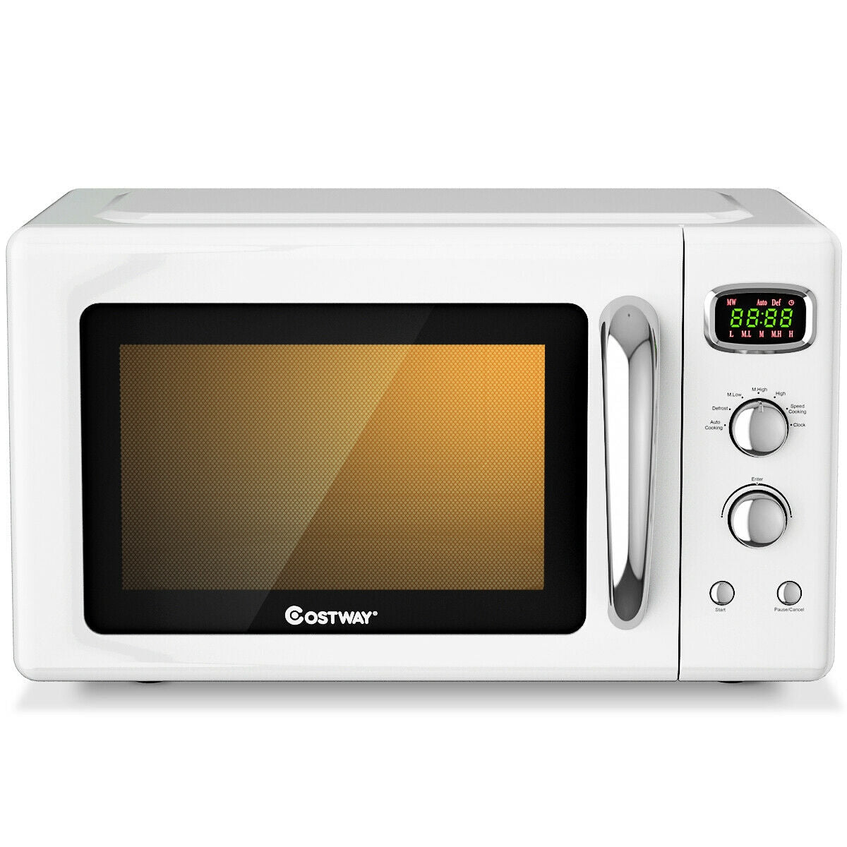 Retro Countertop Compact Microwave Oven