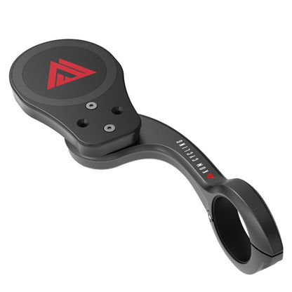 MagSafe phone mount Garmin bike mount by KOM Cycling, black clamp with red KOM logo on Tampa Home & Garden Store