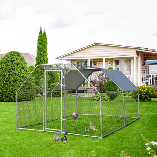 9.5 x 12.5 Feet Large Walk In Chicken Coop Run House - Tampa Home & Garden Store