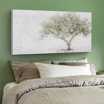 Olive Tree Faith Wall Art canvas by Tailored Canvases, olive tree on pale gray background on Tampa Home & Garden Store