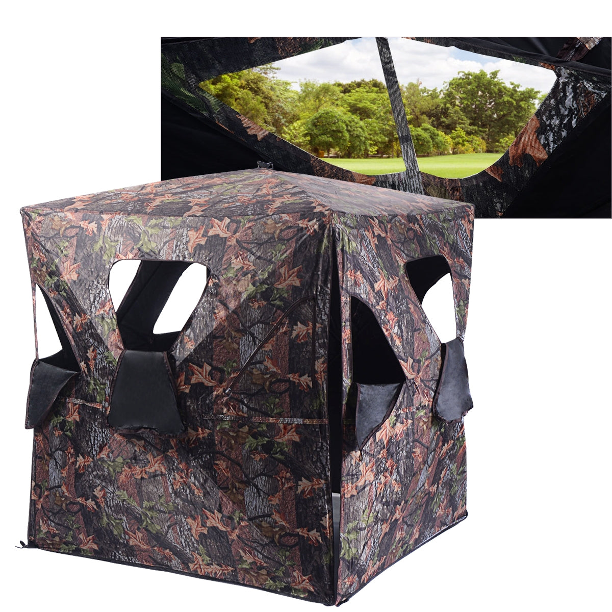 Ground hunting blind portable deer pop up camo hunter by GemGear on Tampa Home & Garden Store