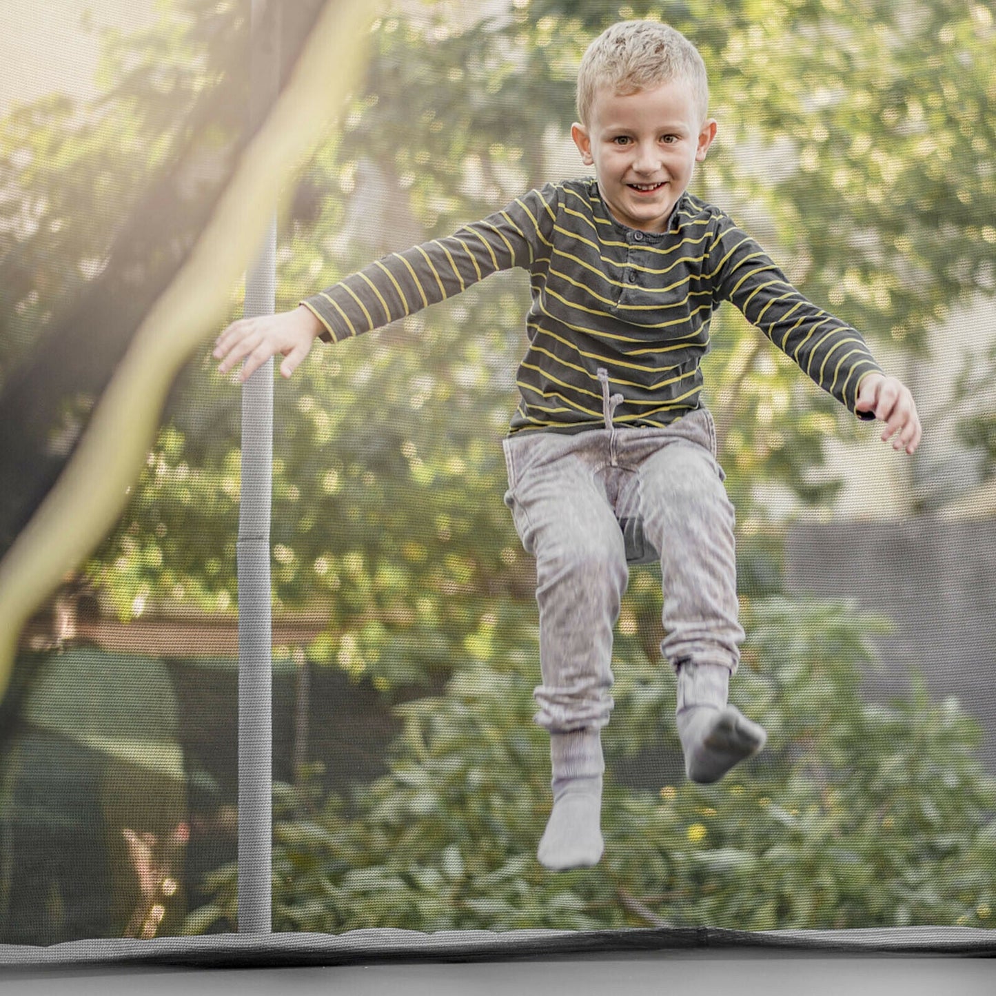 16Ft Replacement Weather-Resistant Trampoline Safety Enclosure Net