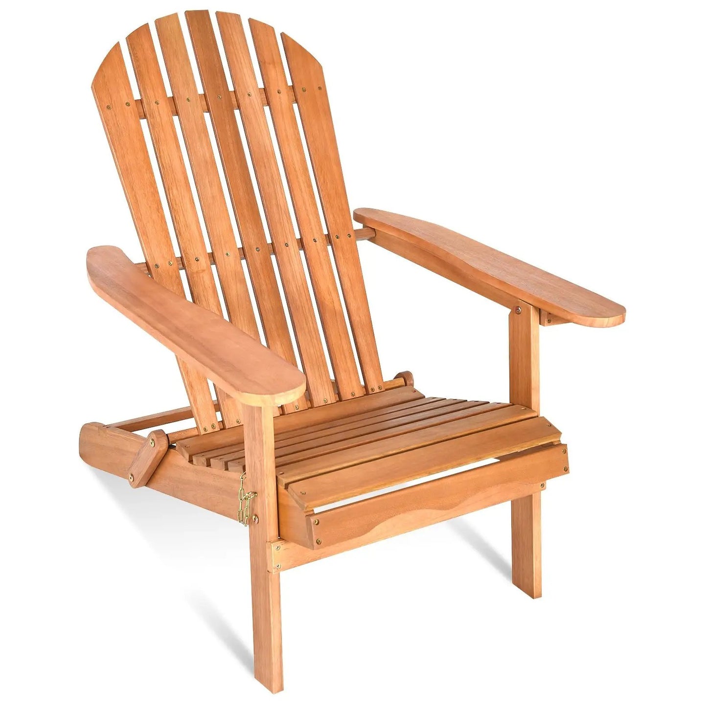 Eucalyptus Wood Foldable Outdoor Lounger Chair