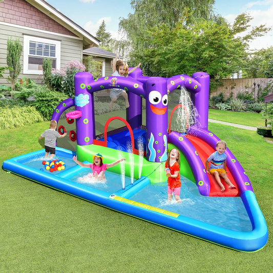 Inflatable Water Slide Castle without Blower - Tampa Home & Garden Store