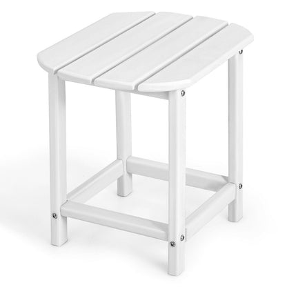 Mesa auxiliar de 18 pulgadas resistente a la intemperie para jardín, patio - Gris