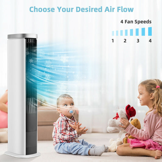 3-In-1 Portable Evaporative Air Cooler with Timer-White - Tampa Home & Garden Store