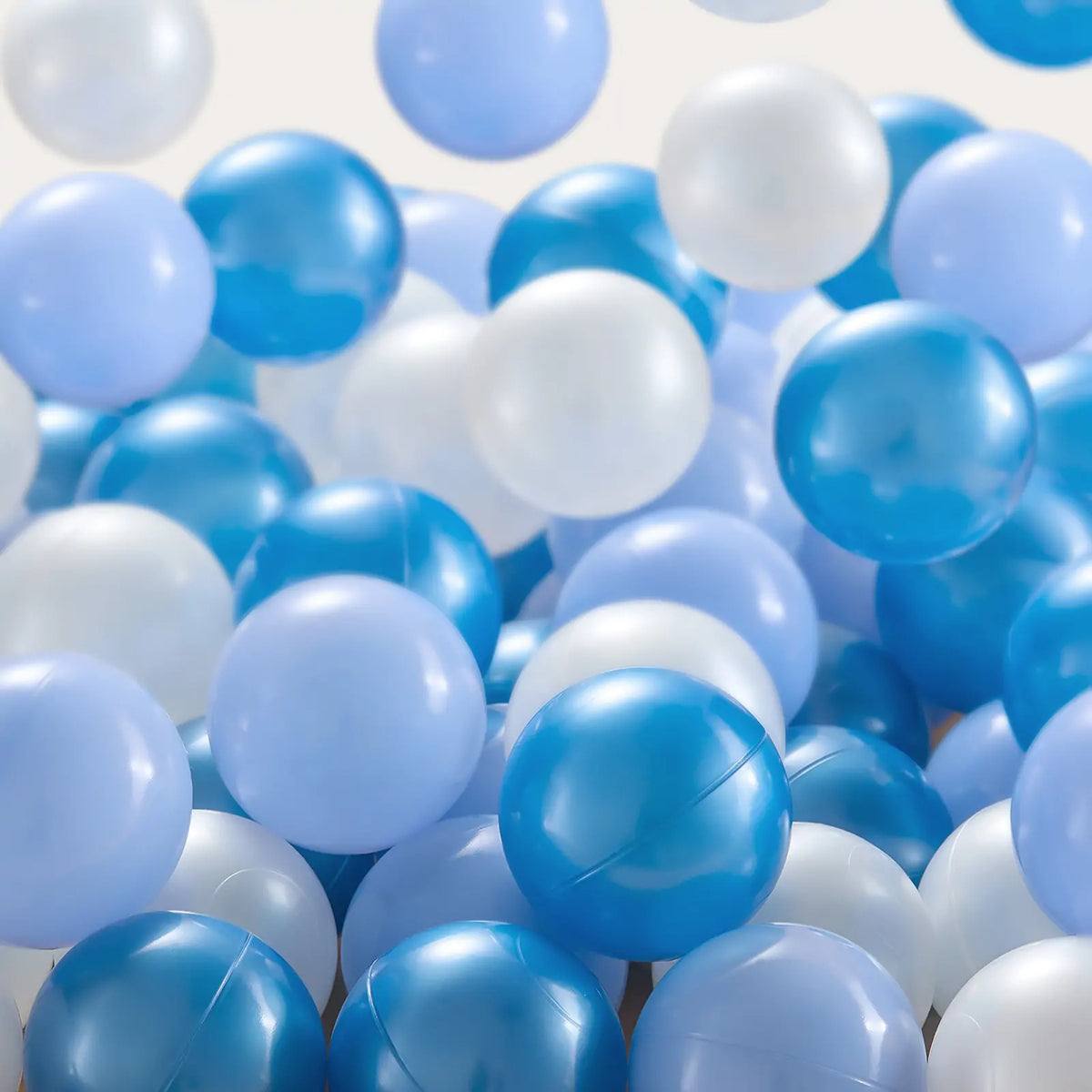 Tiny Land Ocean Ball 200 pcs ball pit balls by Tiny Land INC in blue and white on Tampa Home & Garden Store