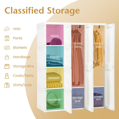 Organizador de Ropa Plegable para Armario con 8 Compartimentos