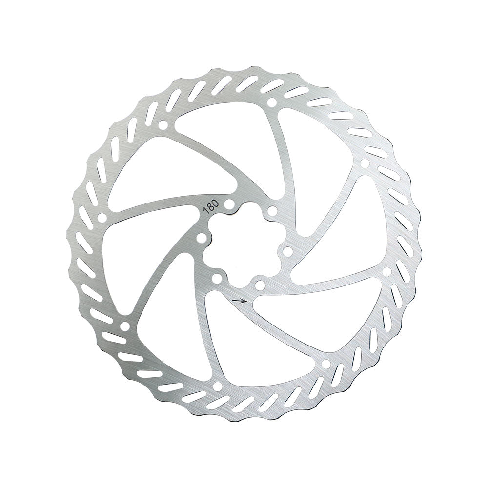 EUNORAU 180mm hydraulic brake rotor, silver steel with 6-bolt mount on Tampa Home & Garden Store