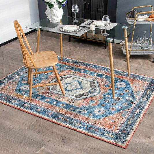 5 x 7 Inch Non-Shedding Distressed Vintage Indoor Area Rug - Tampa Home & Garden Store