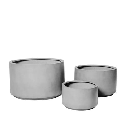 The Shoob Cylindrical Planter | Modern Round Sculpture Pot