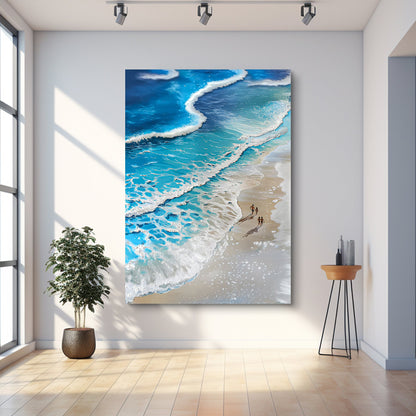Beachfront Painting Coastal Wall Art III canvas Tailored Canvases turquoise waves on Tampa Home & Garden Store