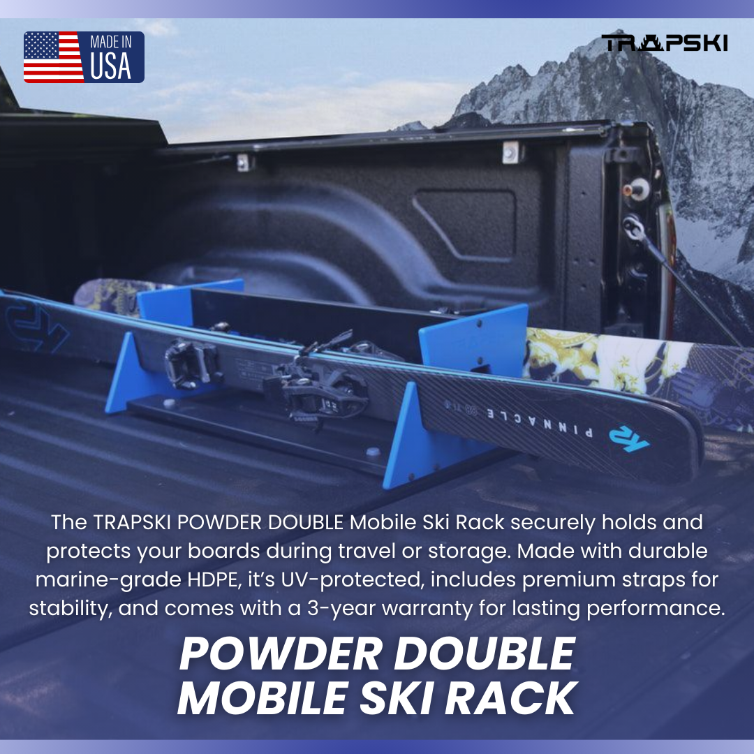Trapski and Double Mobile Powder Ski Rack