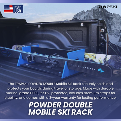 Trapski and Double Mobile Powder Ski Rack