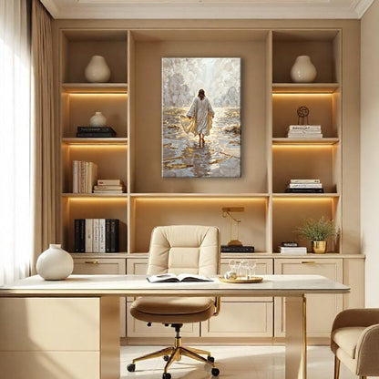 Crafting canvas wall art Jesus Christ Walking On Water Faith Wall Art IV by Tailored Canvases on Tampa Home & Garden Store