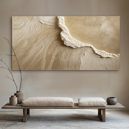 Minimalist Wall Art VII canvas Tailored Canvases beige textured abstract Crafting Canvas on Tampa Home & Garden Store
