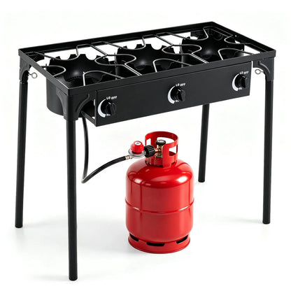 3 Burner Propane Stove 240000 BTU Outdoor Grill