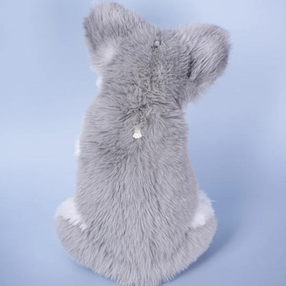 Schnauzer Backpack – Plush Dog Bag for Puppy Lovers & Kids