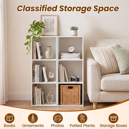 3-Cube Bookcase with Anti-Tipping Kits in white by DirectDeals; open shelving with books and decor on Tampa Home & Garden Store