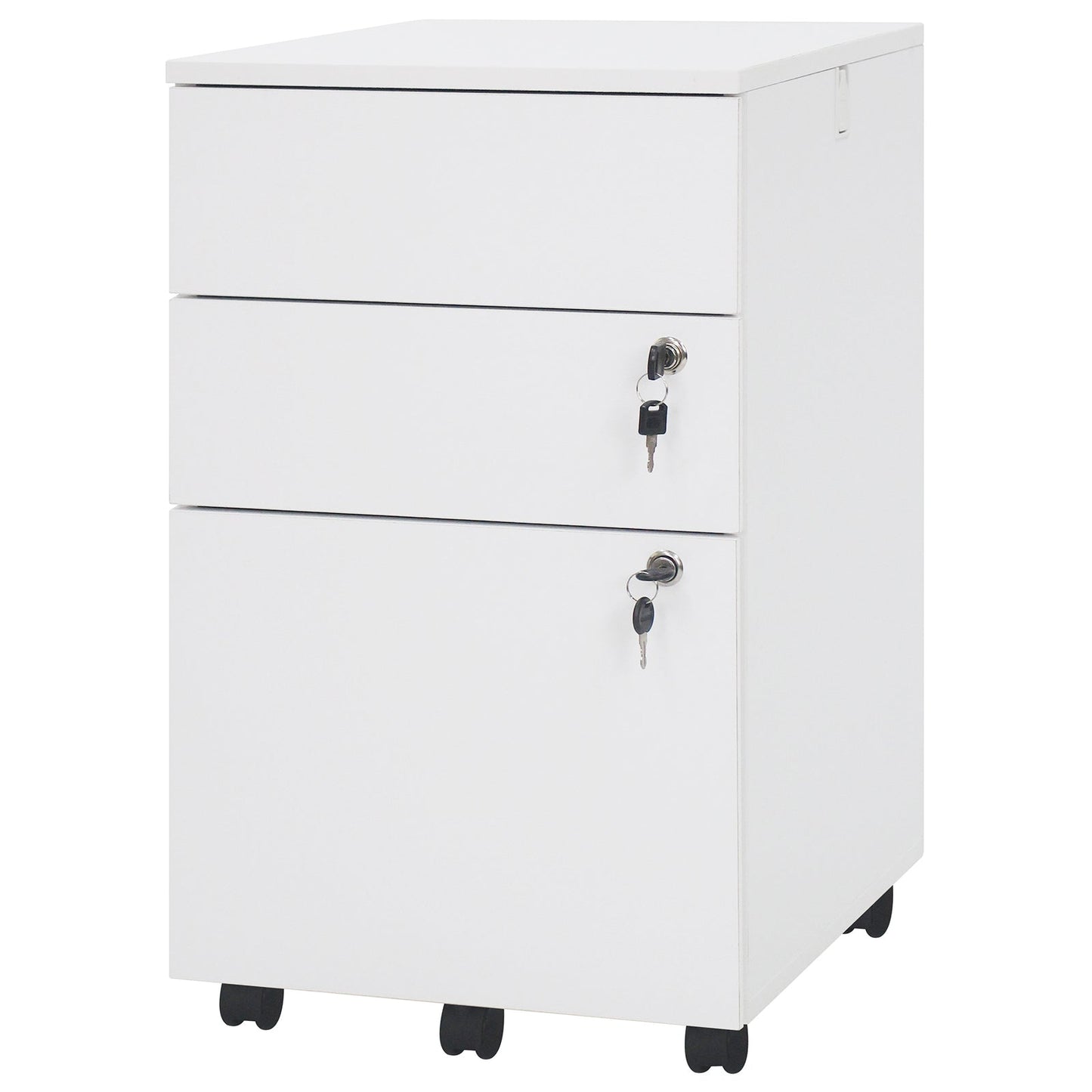 3 Drawer Filing Cabinet Locking Pedestal Desk