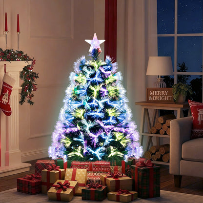3 ft DirectDeals fiber optic Christmas tree with star topper and colorful branch tips on Tampa Home & Garden Store