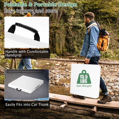 Mesa Plegable con Altura Ajustable en 3 Niveles