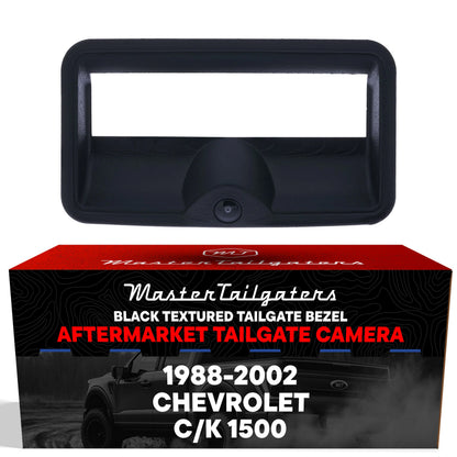 Black tailgate bezel with backup camera Master Tailgaters for Chevy C/K 1500 (1988-2002) on Tampa Home & Garden Store