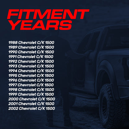 Black Master Tailgaters tailgate bezel with backup camera for Chevrolet C/K 1500 1988–2002 on Tampa Home & Garden Store
