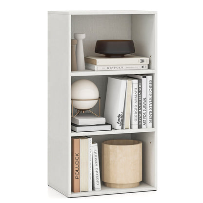 Estantería abierta de 3 niveles Mueble de almacenamiento y exhibición moderno - Negro