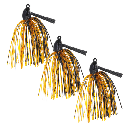 Reaction Tackle Lead Swim Jigs – Premium Weedless Bass Fishing Lures- 3 Pack - New