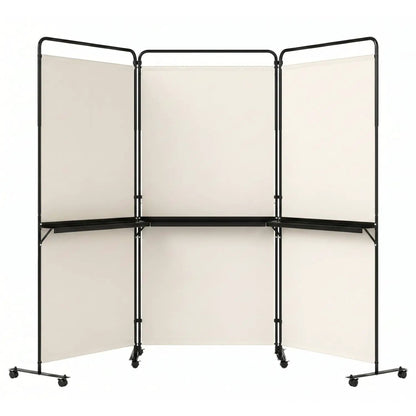 Room Divider With Shelves 6 ft Privacy Screen