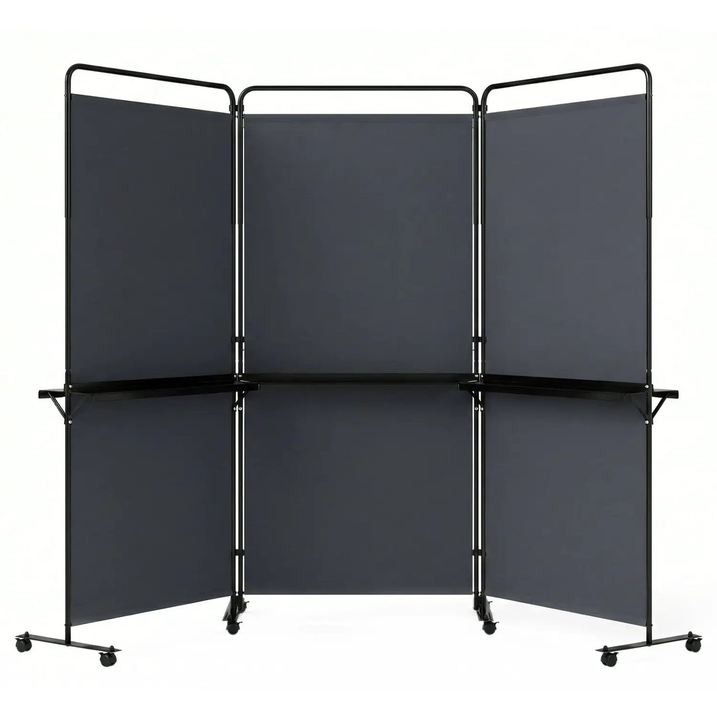 Room Divider With Shelves 6 ft Privacy Screen