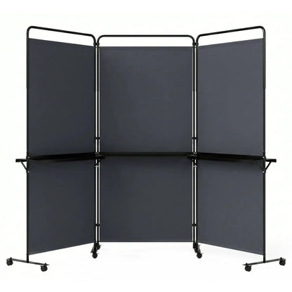 Room Divider With Shelves 6 ft Privacy Screen