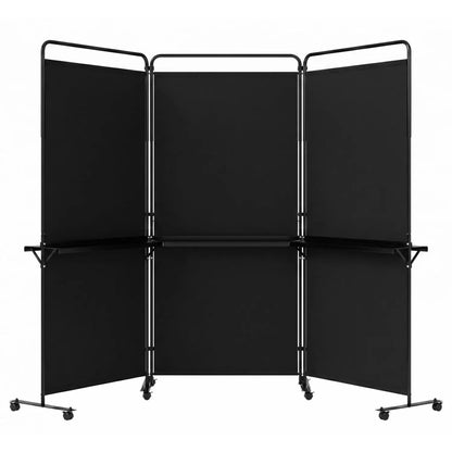Room Divider With Shelves 6 ft Privacy Screen