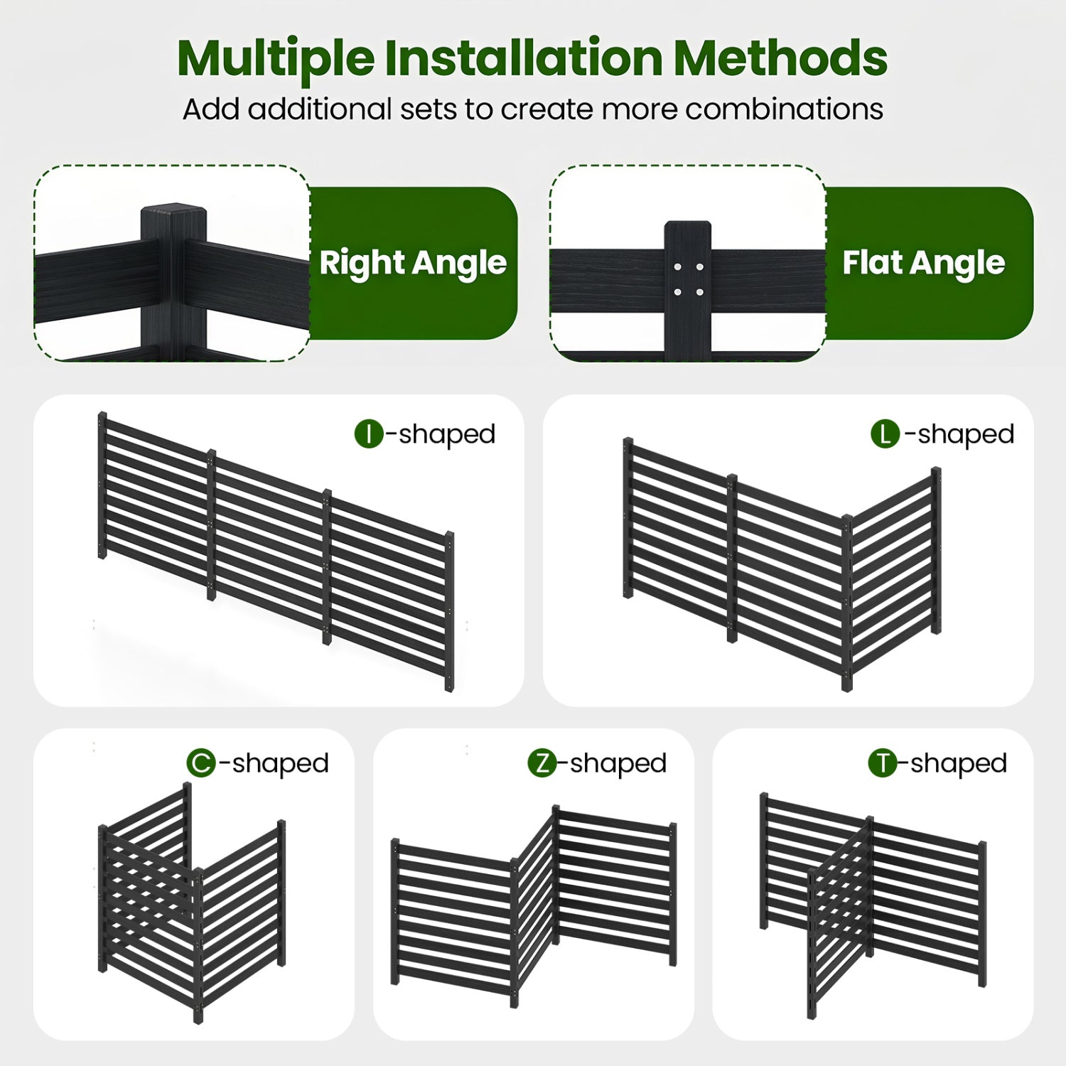 3-panel wooden privacy fence with ground stakes by DirectDeals, dark stained panels, 38.5x42 in on Tampa Home & Garden Store