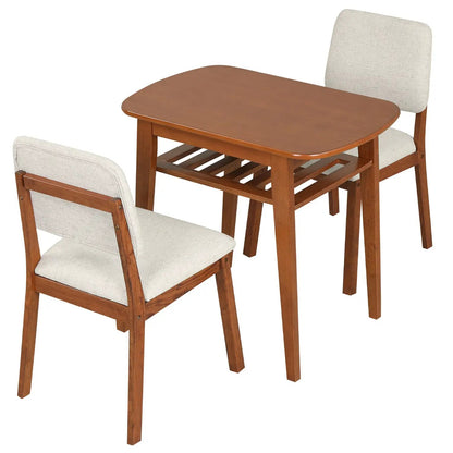 Three-Piece Dining Table Set with Chairs