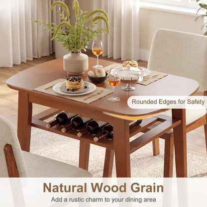 Three-Piece Dining Table Set with Chairs