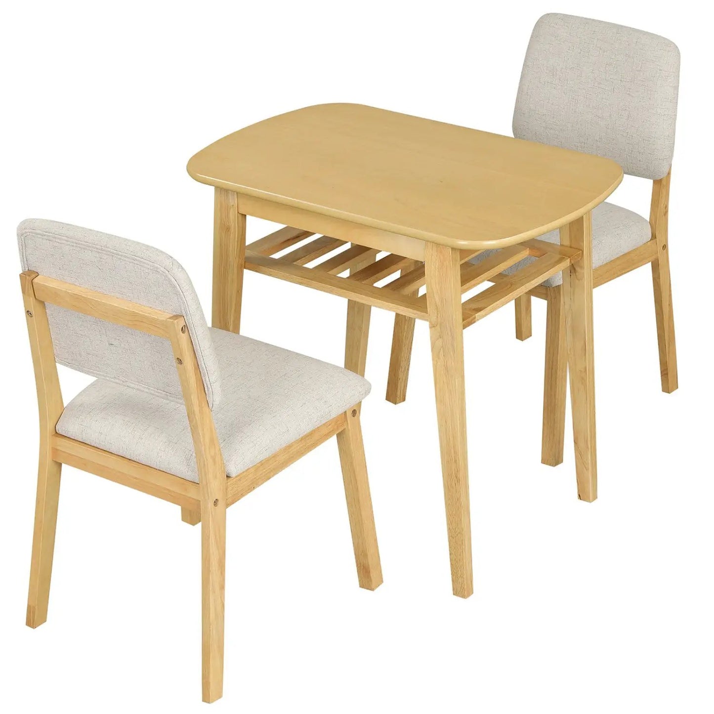 Three-Piece Dining Table Set with Chairs