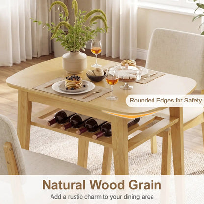 Three-Piece Dining Table Set with Chairs