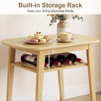 Three-Piece Dining Table Set with Chairs
